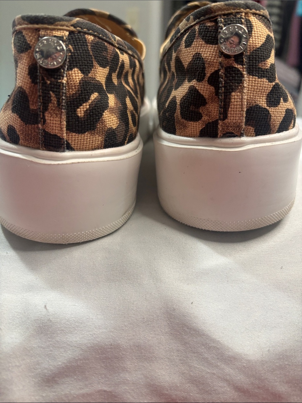 Steve Madden Leopard Print Slip-On Sneakers - Tan/Black - Picture 5 of 10